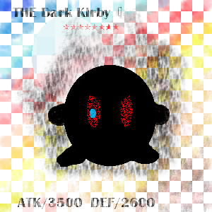 [惡魔族．效果]此卡不能做一般召喚，僅能用THE Dark Kirby LV 6的效果來做特殊召喚 